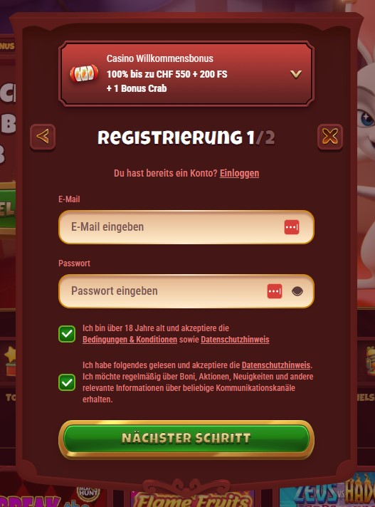 magius casino login
