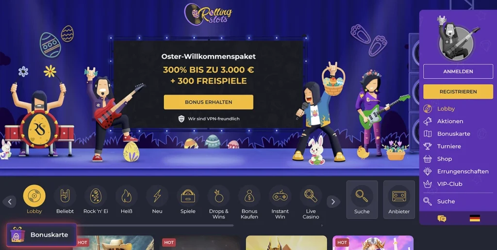 RollingSlots site