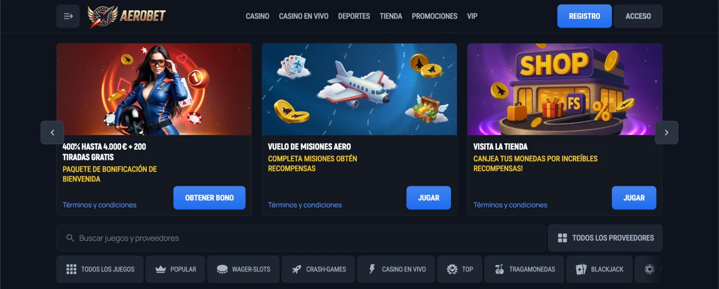 Lobby de Aerobet