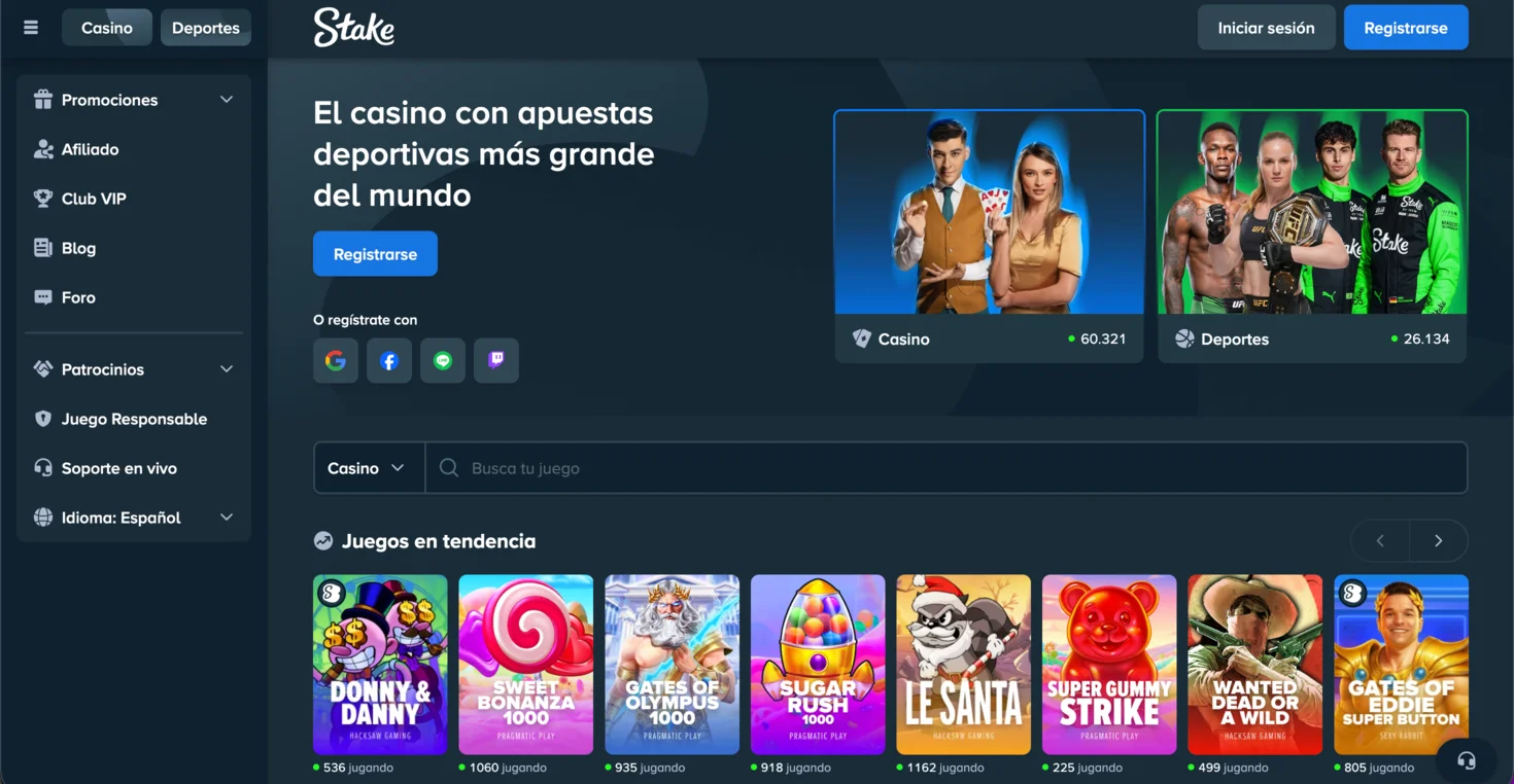Lobby de Stake