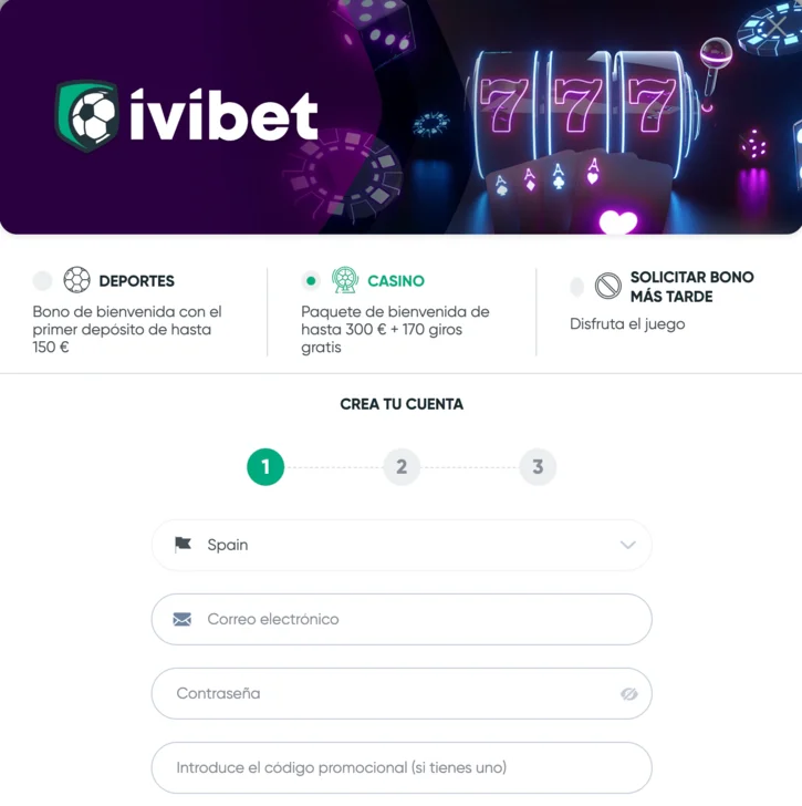 Registro en IviBet