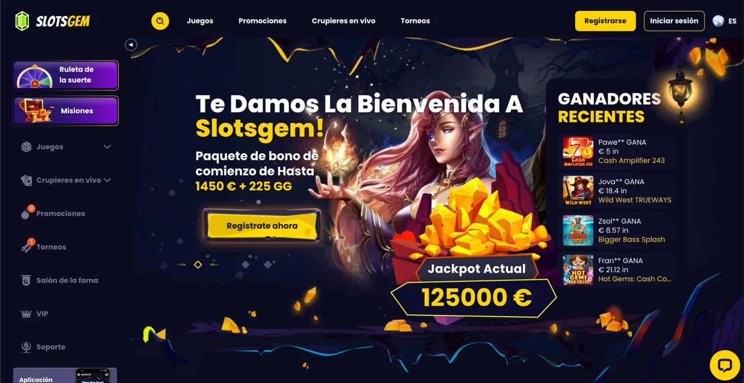 SlotsGem top casino sin licencia