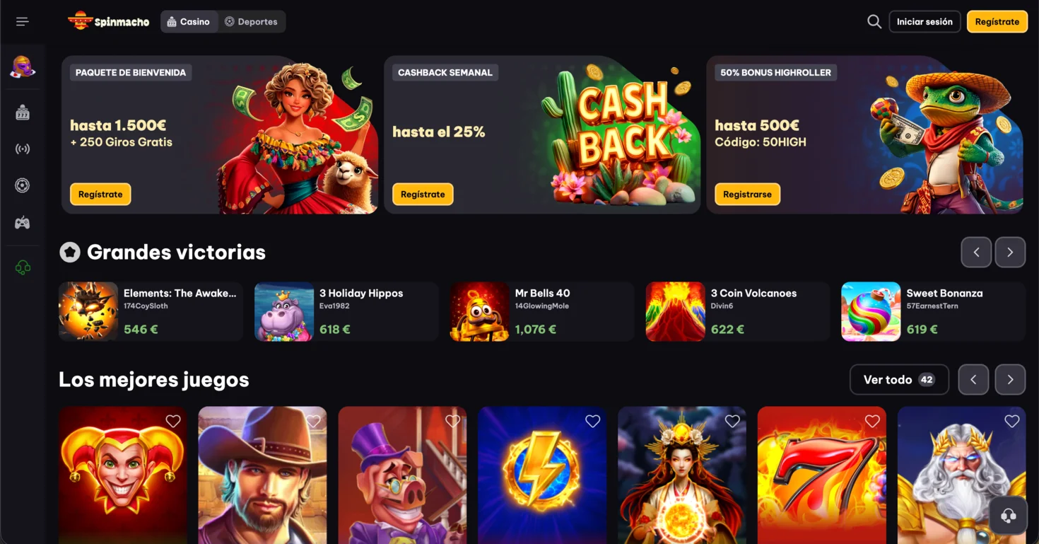 Spinmacho casino sin licencia