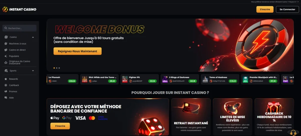 instant casino