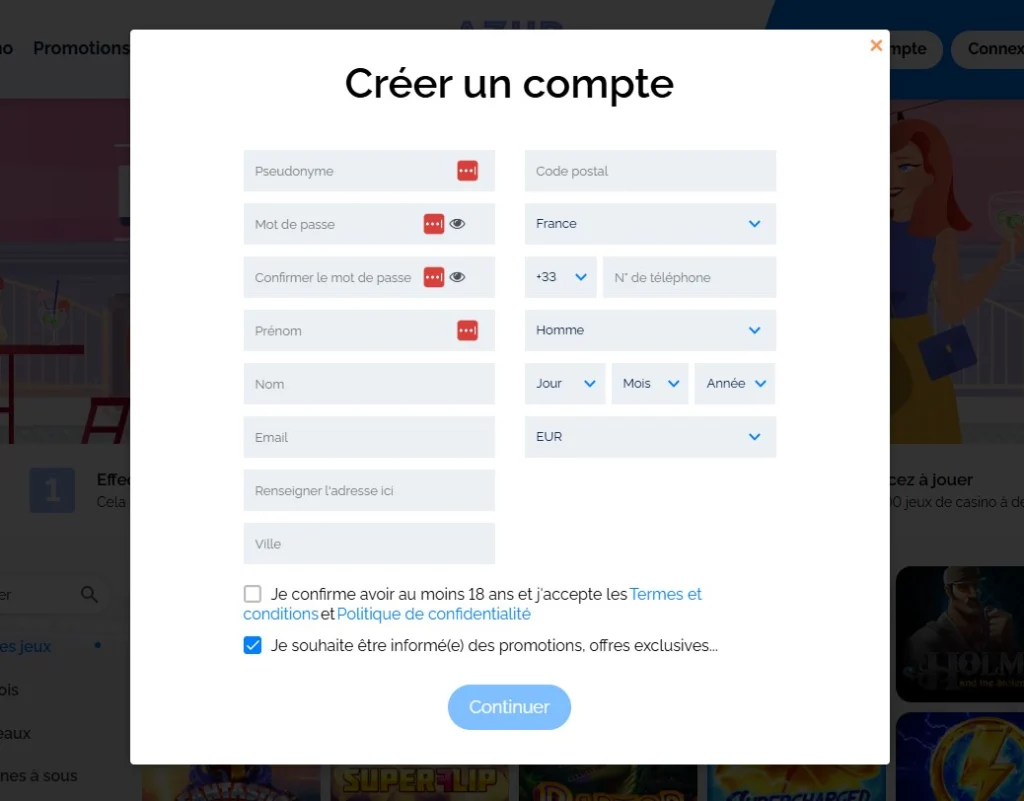 azur casino avis