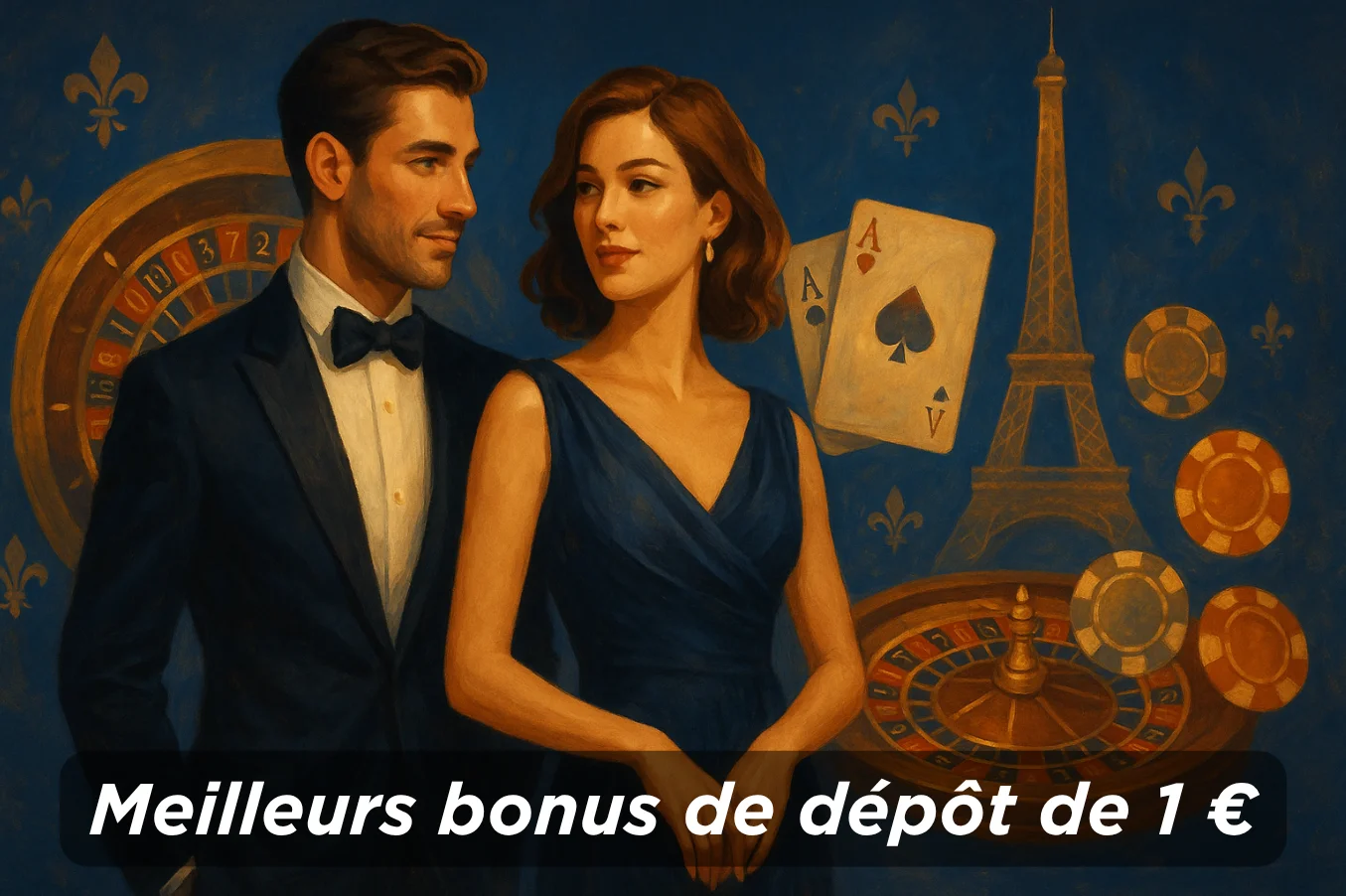 Bonus disponibles avec un dépôt de 1 € bannière