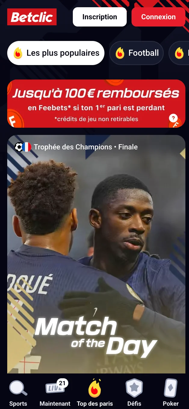 Betclic meilleur casino app