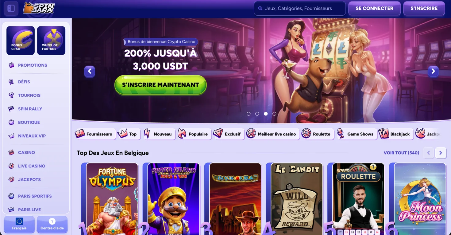 Spinbara Skrill casino