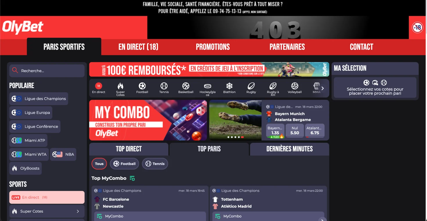OlyBet casino sans vérification