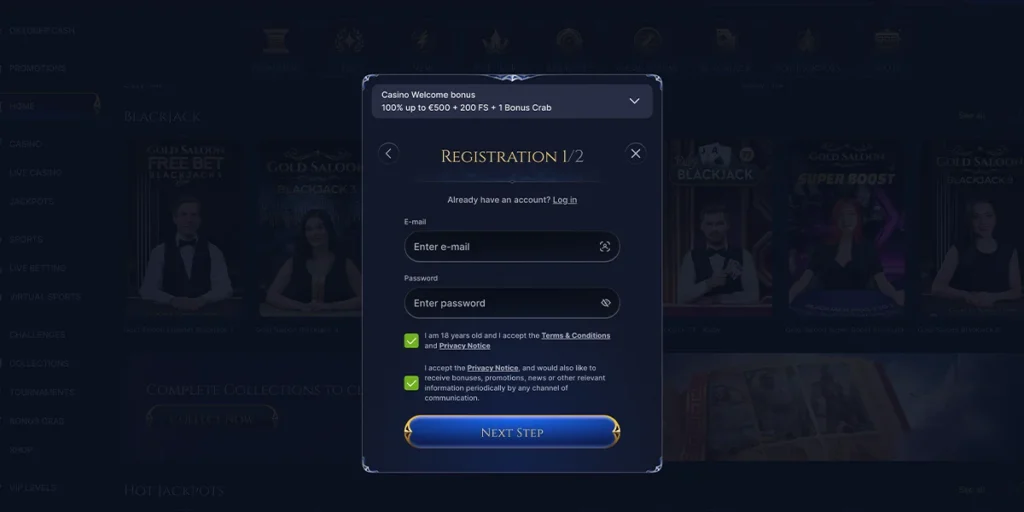 Cazeus registration